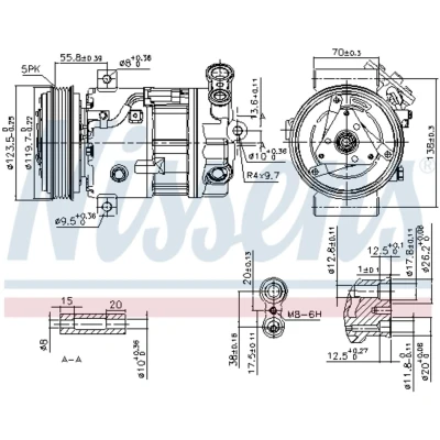 Afbeelding van Nissens Airco compressor 89577