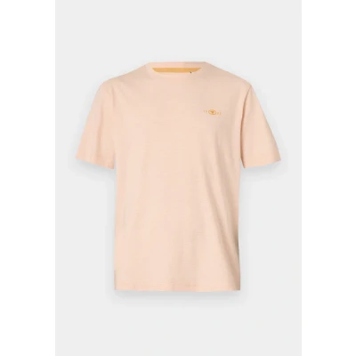 Afbeelding van TOM Tailor Tshirt basic, Heren, Maat: Large, Peachy orange/white