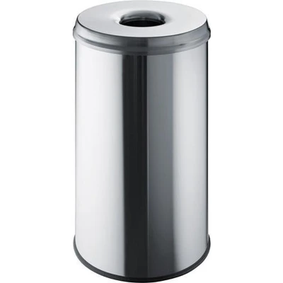 Afbeelding van rvs afvalbak 50l met deksel