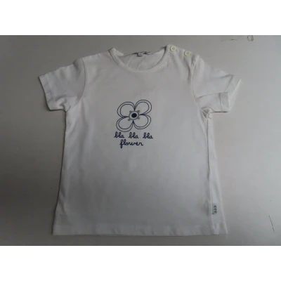Afbeelding van T shirt met korte mouw meisje Blauwe bloem 2 jaar 92