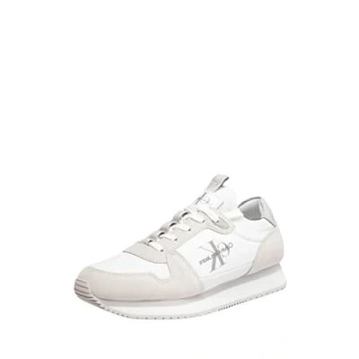 Afbeelding van Calvin Klein Jeans Runner SOCK LACE UP Sneakers laag, Heren, Maat: 40, Triple black Leer en textiel