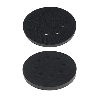 Afbeelding van 2Pcs 125Mm Zachte Spons Interface Pad Schuren 8 Gaten Voor Willekeurige Sander Toegewijd Vervanging Kussen Impact Resistant Ruisonderdrukking Bescherming Polijstmachine