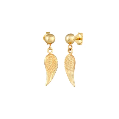 Afbeelding van Elli WING Basic Oorbellen goldcoloured, Dames, Maat: One Size, Gold coloured