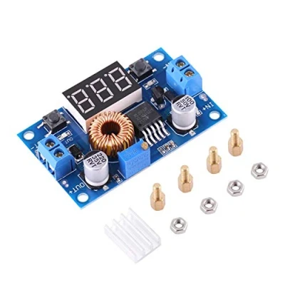 Afbeelding van 1 x DC Buck converter spanningsregelaar Module 5A 4,0 V 38 tot 1,25 36 instelbaar