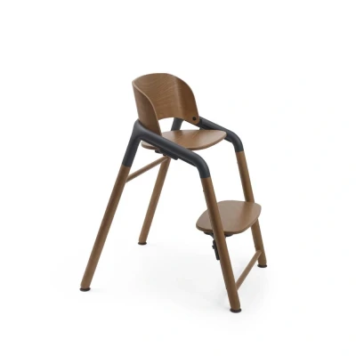 Afbeelding van Bugaboo Giraffe Kinderstoel Warm Wood / Grey