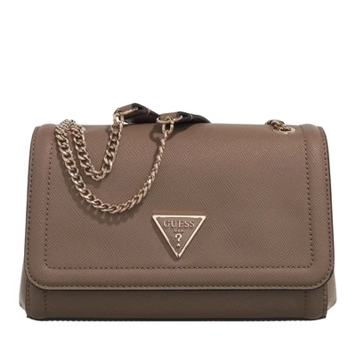 Afbeelding van Guess Noelle Convertible Xbody FLAP Schoudertas, Dames, Maat: One Size, Dark taupe