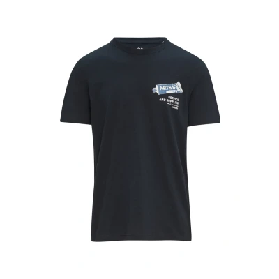 Afbeelding van s.Oliver Crewneck Tshirt print, Heren, Maat: Large, Navy
