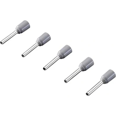 Afbeelding van Rittal 4050.743 Adereindhulzen 0.75 mm² Deels geïsoleerd Grijs 500 stuk(s)