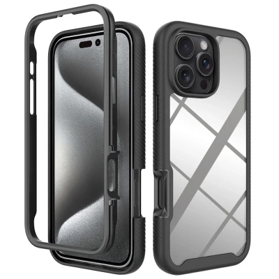 Afbeelding van Apple iPhone 16 Pro Max Hoesje Kunststof imoshion Hardcase/Backcover Zwart Telefoonhoesje