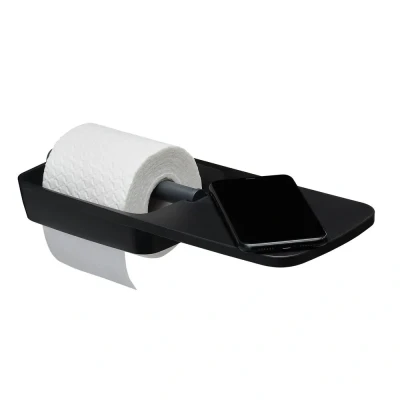 Afbeelding van WC rolhouder Tiger Tess Planchet Black Anthracite