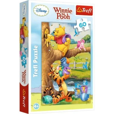Afbeelding van Trefl, Puzzel, Disney Winnie de Poeh, 60 elementen, Kleinigheidje, voor kinderen vanaf 4 jaar