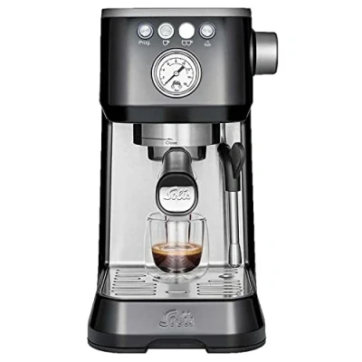 Afbeelding van Solis Barista Perfetta Plus 1170 Pistonmachine Espressomachine Koffiemachine met Bonen Zwart