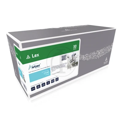 Afbeelding van AS14054 Astar Lexmark C540H1CG Optra C toner cyaan rebuilt 2000pag chi