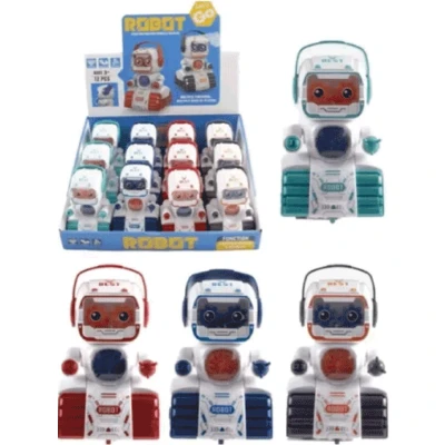 Afbeelding van 12 robot 10 cm. frictie 4455