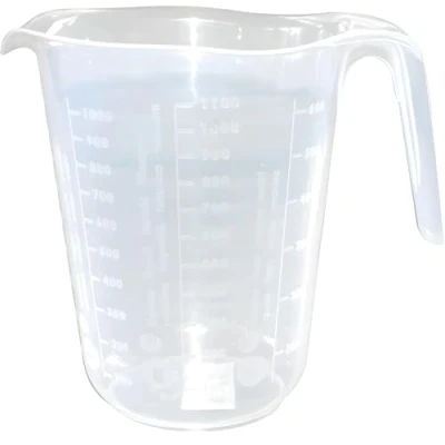 Afbeelding van PARENCE. 1L Plastic Dispenser Nauwkeurige meting, grote capaciteit 1000ML, Ergonomisch handvat Zwart Afstuderen/Keuken