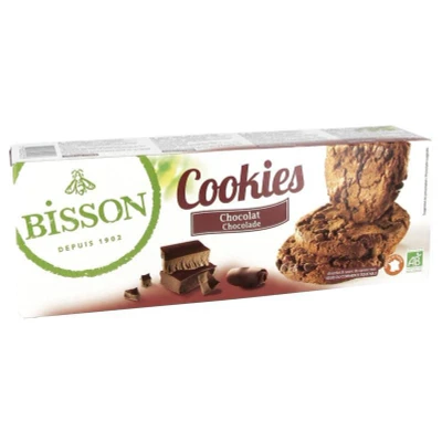 Afbeelding van Bisson Cookies Chocolade Stukjes Bio, 200 gram