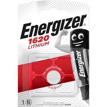 Afbeelding van Energizer knoopcel CR1620, op blister knoopcellen