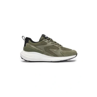 Afbeelding van Lacoste EVO SMA Sneakers laag, Heren, Maat: 40.5, Khk wht Imitatieleer/ textiel