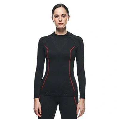 Afbeelding van Dainese Thermo LS Dames Functioneel Overhemd, zwart rood, afmeting XS S voor vrouw