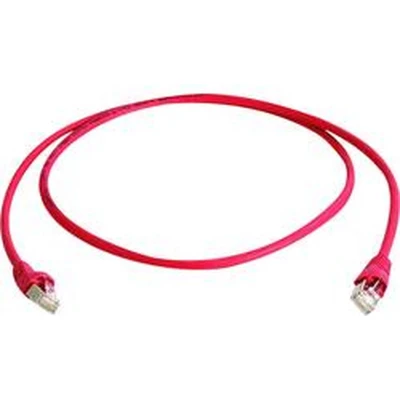Afbeelding van Telegärtner MP8 FS 600 LSZH Crossover BT 0.5 netwerkkabel 0,5 m Cat6a S/FTP (S STP) rood (0,5 m, Cat6a, STP), RJ 45, rood)