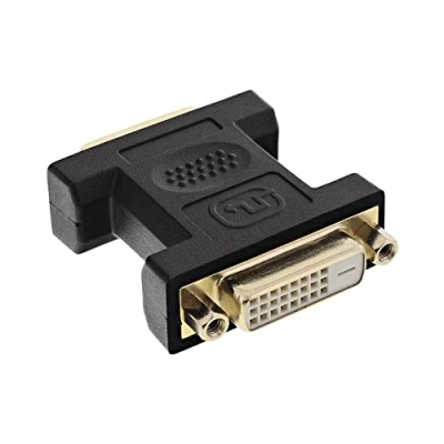 Afbeelding van DVI D Dual Link koppelstuk verguld / zwart