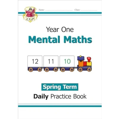 Afbeelding van CGP Year 1 Daily Workbooks KS1 Mental Maths Practice Book: Spring Term