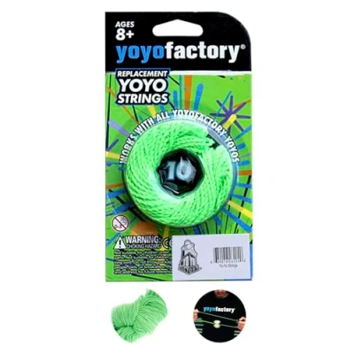 Afbeelding van YoyoFactory Yo Snaren 10st Pack (100% polyester, groente, werkt met alle jojo&#039;s, reserve snaren)