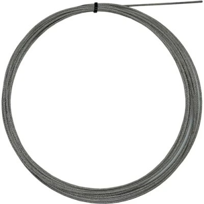 Afbeelding van Staalkabel 10m roestvrij staal V4A 316 1mm 7x7 Touwen voor hekwerksystemen
