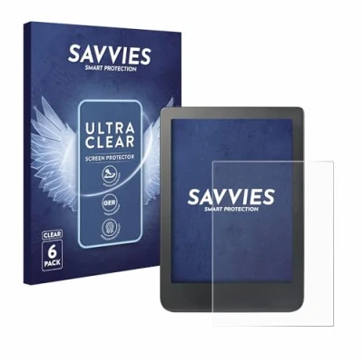 Afbeelding van Savvies (6 Stuks) Schermbeschermer voor Kobo Clara HD (6&quot;) / BW/Colour Screen Protector Ultra Transparant