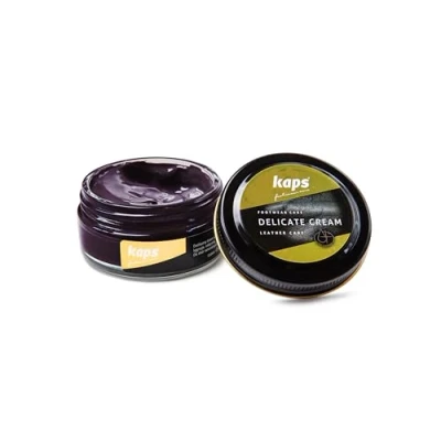 Afbeelding van Kaps Schoencreme schoensmeer verzorgt het leer en geeft glans (154) Aubergine 50ml