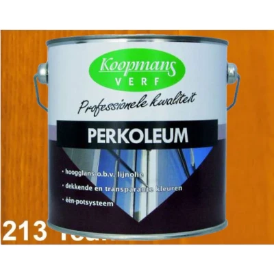 Afbeelding van Koopmans Perkoleum Hoogglans Transparant 2,5 ltr 213 teak Buitengevel &amp; Tuin