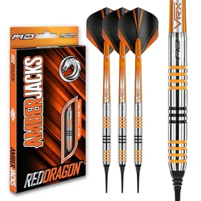 Afbeelding van RED DRAGON Amberjack 3: Softip Tungsten Dartpijlen Professioneel 18 gram vat, 20 totaal gewicht
