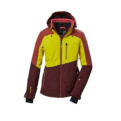 Afbeelding van killtec Dames SKI jack/functionele jas met afritsbare capuchon, sneeuwvanger en onderarmventilatie KSW 37 WMN JCKT, licht staalmunt, 36, 41971 000
