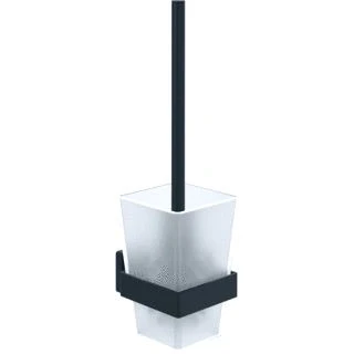 Afbeelding van Villeroy en boch wellness elements striking toiletborstelgarnituur 94 x 118 340 mm matt black tva152017000k5