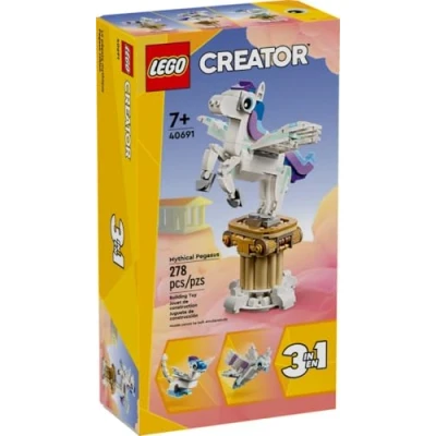 Afbeelding van LEGO Creator 3 in 1 Mythische Pegasus, cadeau voor kleinkinderen, meisjes en jongens, bouwbaar speelgoed, 40691 (278 stuks)