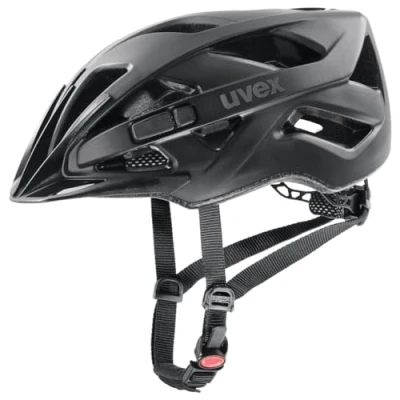 Afbeelding van uvex touring cc lichte allround helm voor dames en heren individueel passysteem uitbreidbaar met led licht black matt 52 57 cm