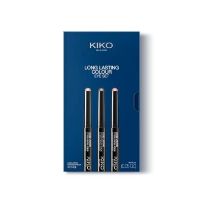 Afbeelding van KIKO Milano Long Lasting Colour Eye Set 01, Langdurige, Sterk Gepigmenteerde Oogschaduw In 5 Verschillende Finishes: Mat, Parelmoer, Metallic, Glanzend En Fonkelend