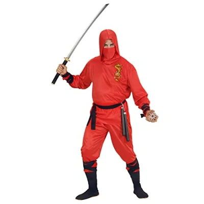 Afbeelding van Widmann Ninja &amp; Samurai Kostuum Japanse Rode Draak Rood Medium Carnavalskleding Verkleedkleding