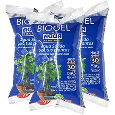 Afbeelding van Aqua Control Biogel C21403, vast water voor je planten, ideaal irrigatie op vakantie, tot 30 dagen zonder irrigatie, 400 ml (3 stuks)