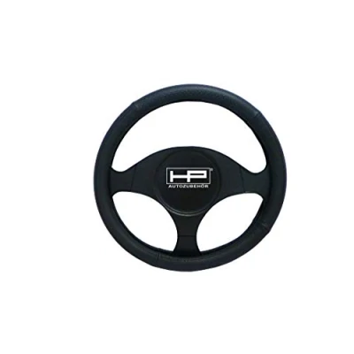 Afbeelding van HP Autozubehör Stuurwielhoes (Ø x h) 40.5 cm 3.5 Echt leer Zwart 37 39