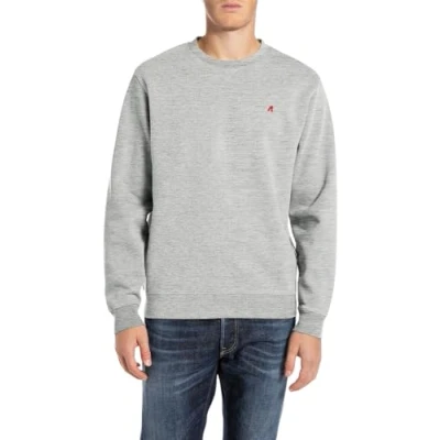 Afbeelding van Replay Sweater, Heren, Maat: Small, Light grey melange