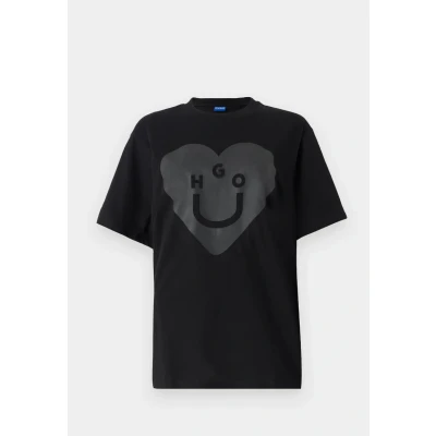 Afbeelding van HUGO Vintage TEE Tshirt print, Dames, Maat: XS, Black