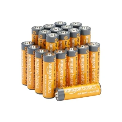 Afbeelding van Amazon Basics AA alkaline batterijen, krachtig, 1,5 V, verpakking van 20 stuks (uiterlijk kan variëren)