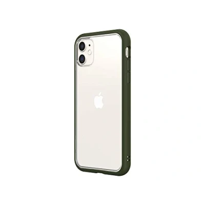 Afbeelding van RHINOSHIELD Modular Case Compatible with [iPhone 11] Mod NX Customizable Shock Absorbent Heavy Duty Protective Cover 3.5M / 11ft Drop Protection Camo Green