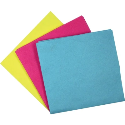 Afbeelding van Aqualine universele huishouddoekjes ft 38 x cm, geassorteerde kleuren, pak van 6 stuks reinigingsdoekjes