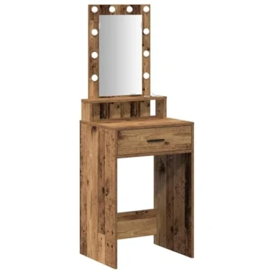 Afbeelding van vidaXL Oud Hout 50 x 41 140 cm Kaptafel Rechthoekig Rustiek