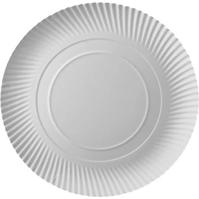 Afbeelding van Kartonnen Servies Borden Wit Karton Rond &quot;Pure&quot; Ø 320 x 20mm