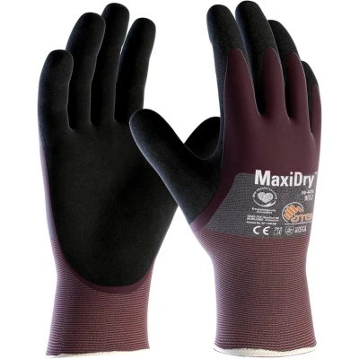 Afbeelding van Handschoen maxidry paars/zwart mt.10