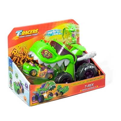 Afbeelding van T RACERS Mega Wheels Rex Vehicle launcher with 1 exclusive driver and vehicle. Compatible other Racer cars
