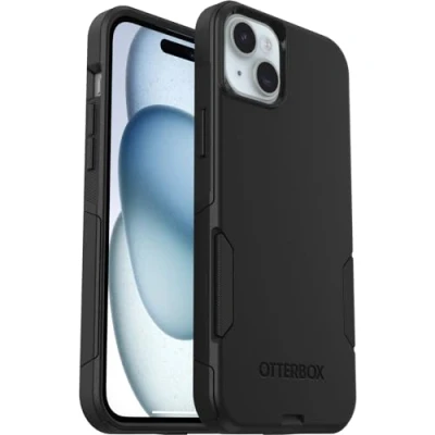 Afbeelding van OtterBox Commuter Case voor iPhone 15 Plus / 14 Plus, Schokbestendig, Valbestendig, Robuust, Beschermhoes, 3x getest volgens militaire standaard, Zwart, Zonder Verpakking